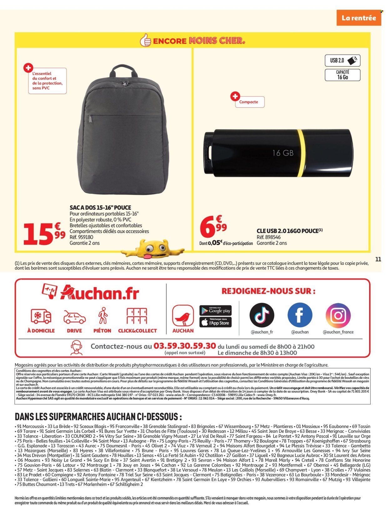 Catalogue AUCHAN - Rentrée scolaire supers