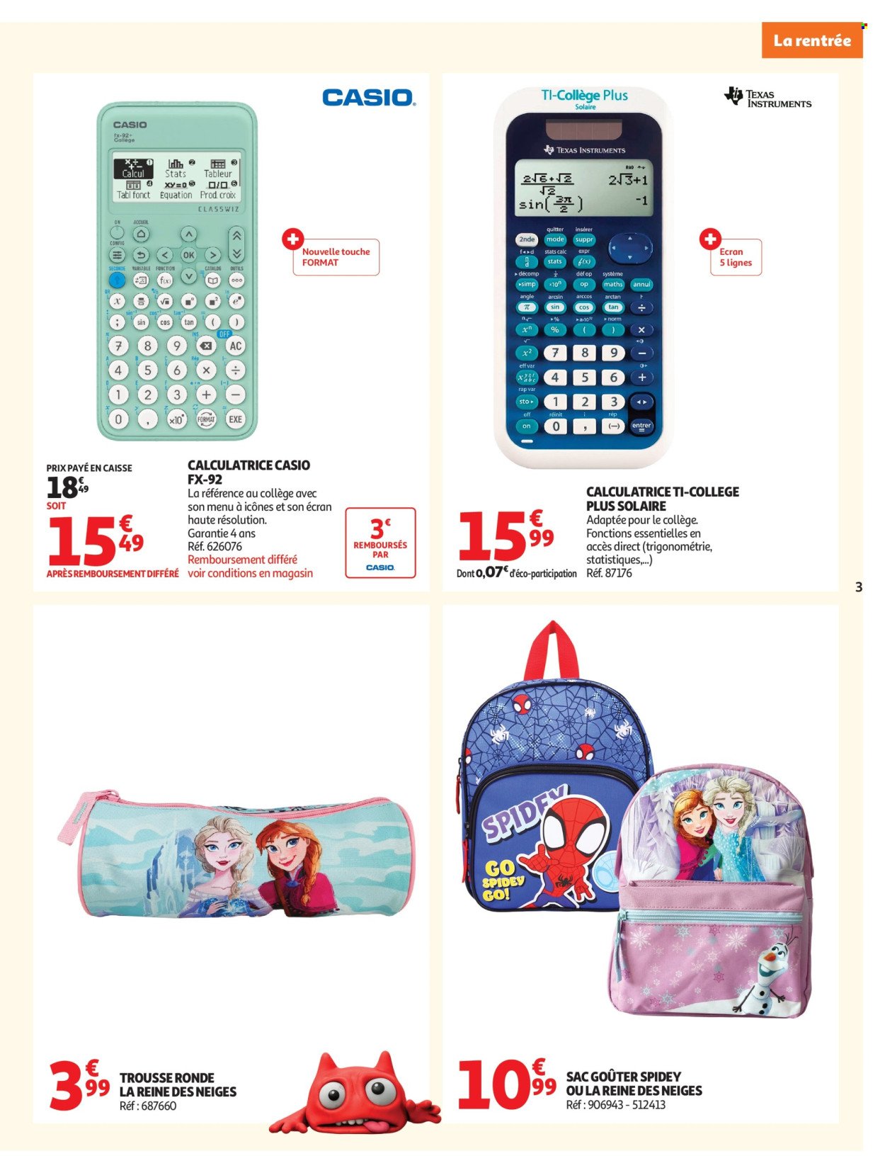 Catalogue AUCHAN - Rentrée scolaire supers