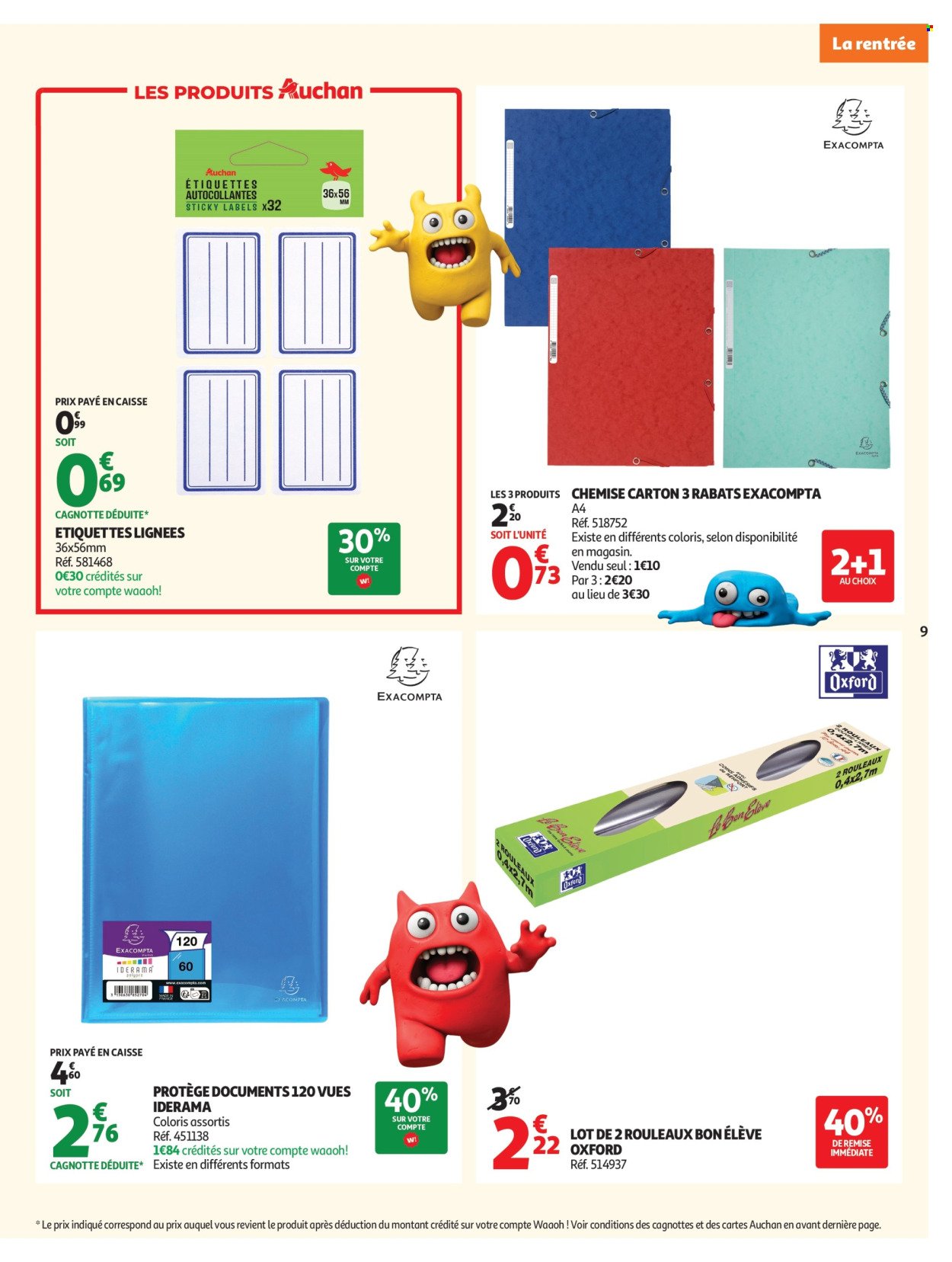 Catalogue AUCHAN - Rentrée scolaire supers