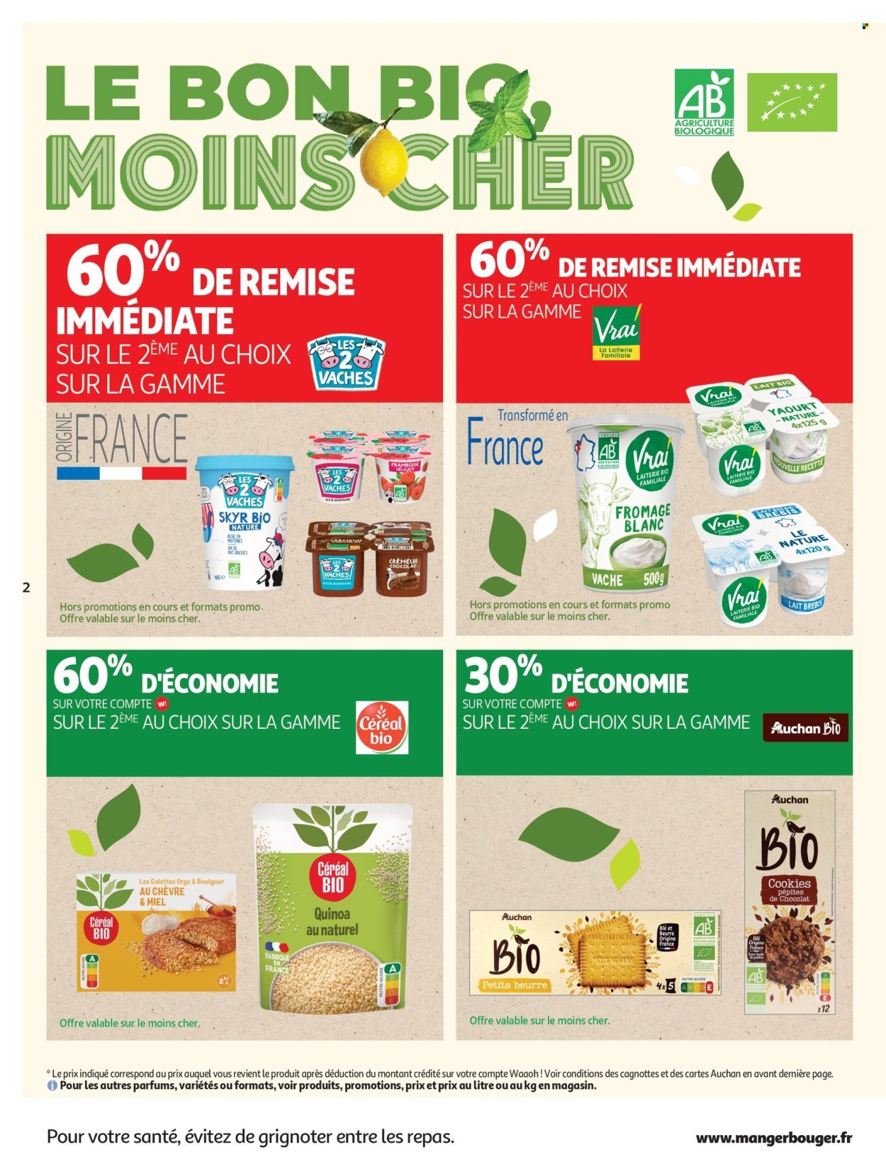Catalogue AUCHAN - Tout le bio à prix sain dans votre super