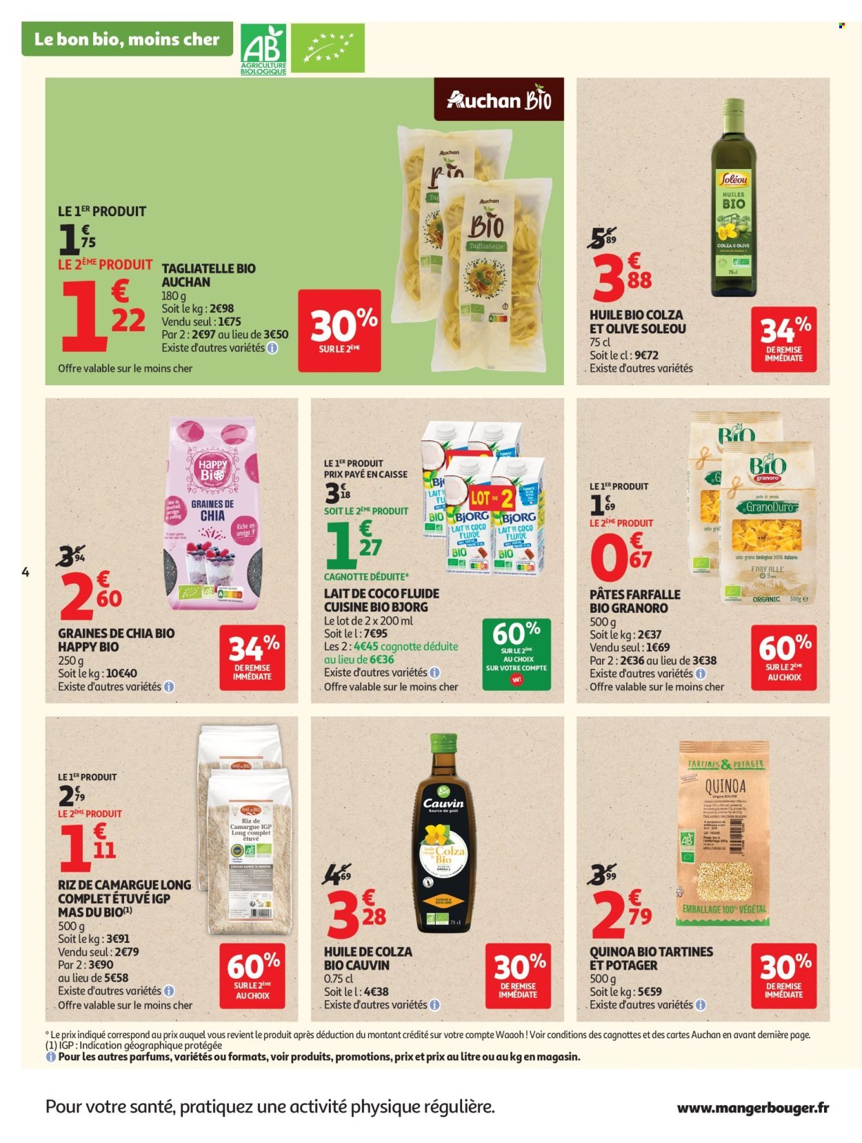 Catalogue AUCHAN - Tout le bio à prix sain dans votre super