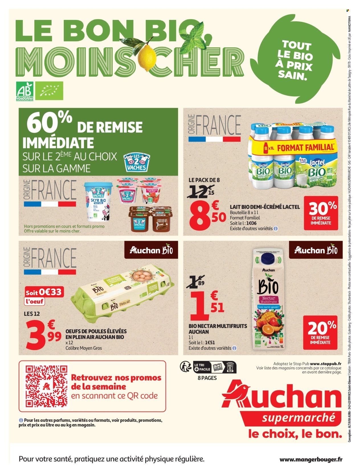 Catalogue AUCHAN - Tout le bio à prix sain dans votre super