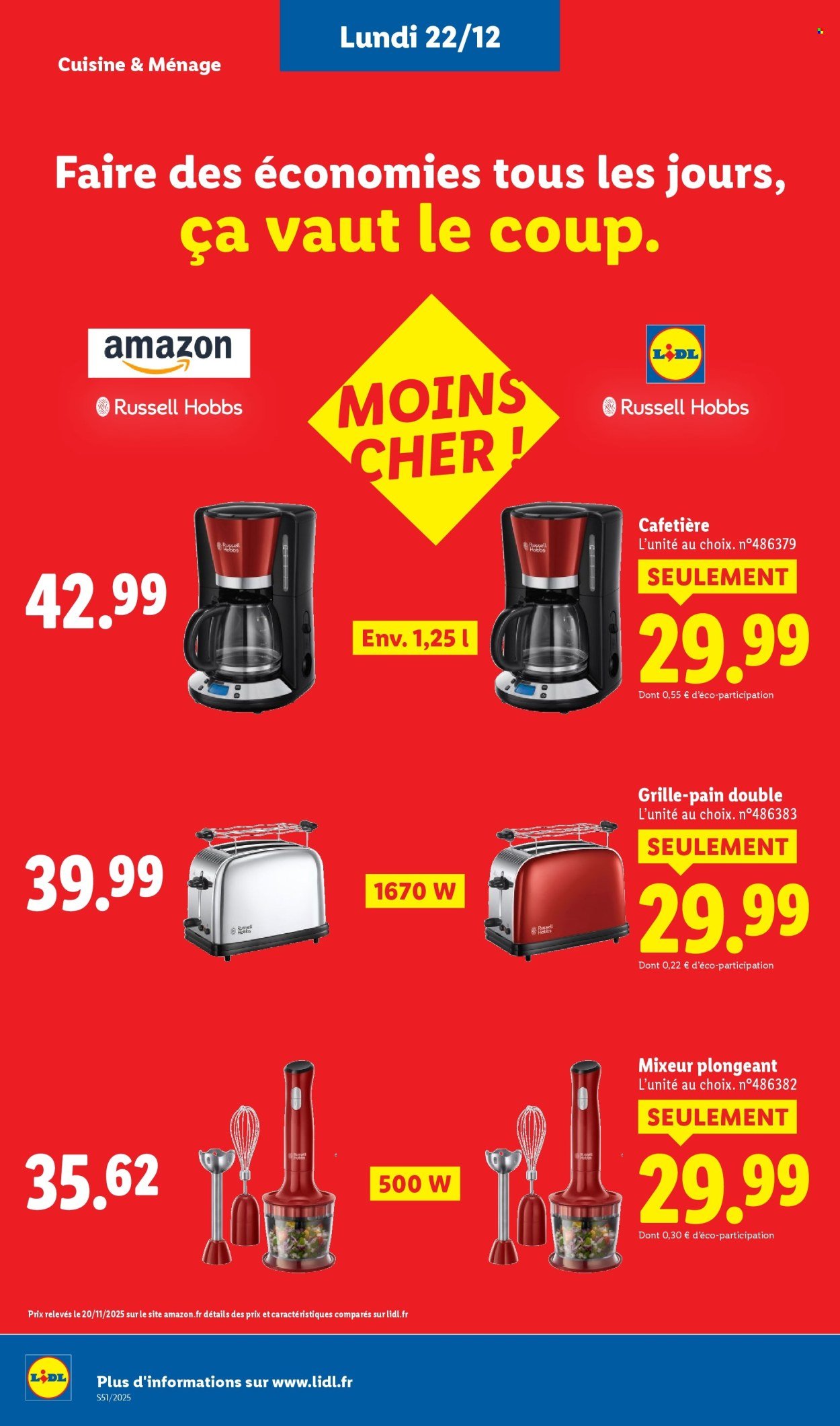 Catalogue LIDL - Les bonnes affaires de la semaine (2025-12-18 - 2025-12-22)