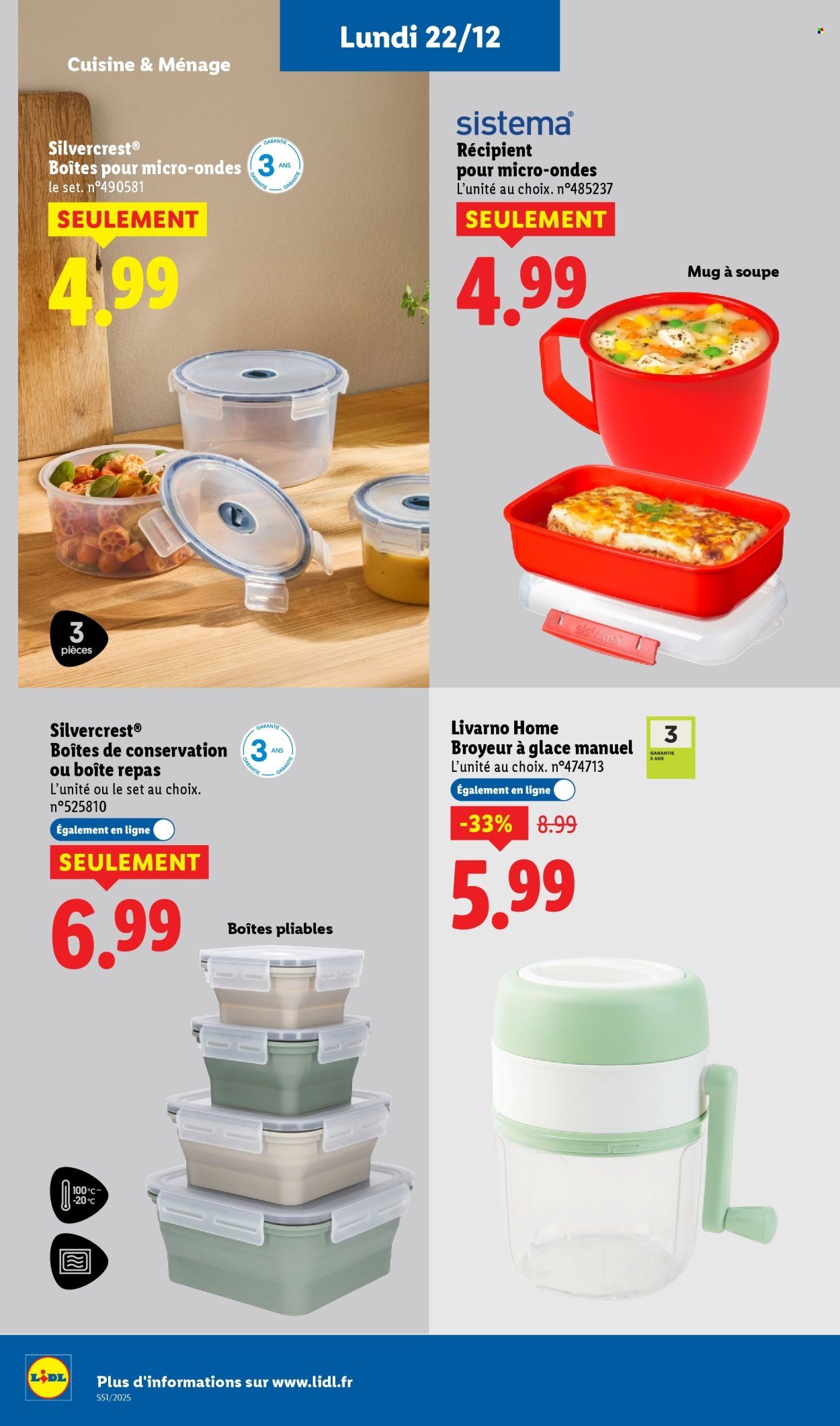 Catalogue LIDL - Les bonnes affaires de la semaine (2025-12-18 - 2025-12-22)
