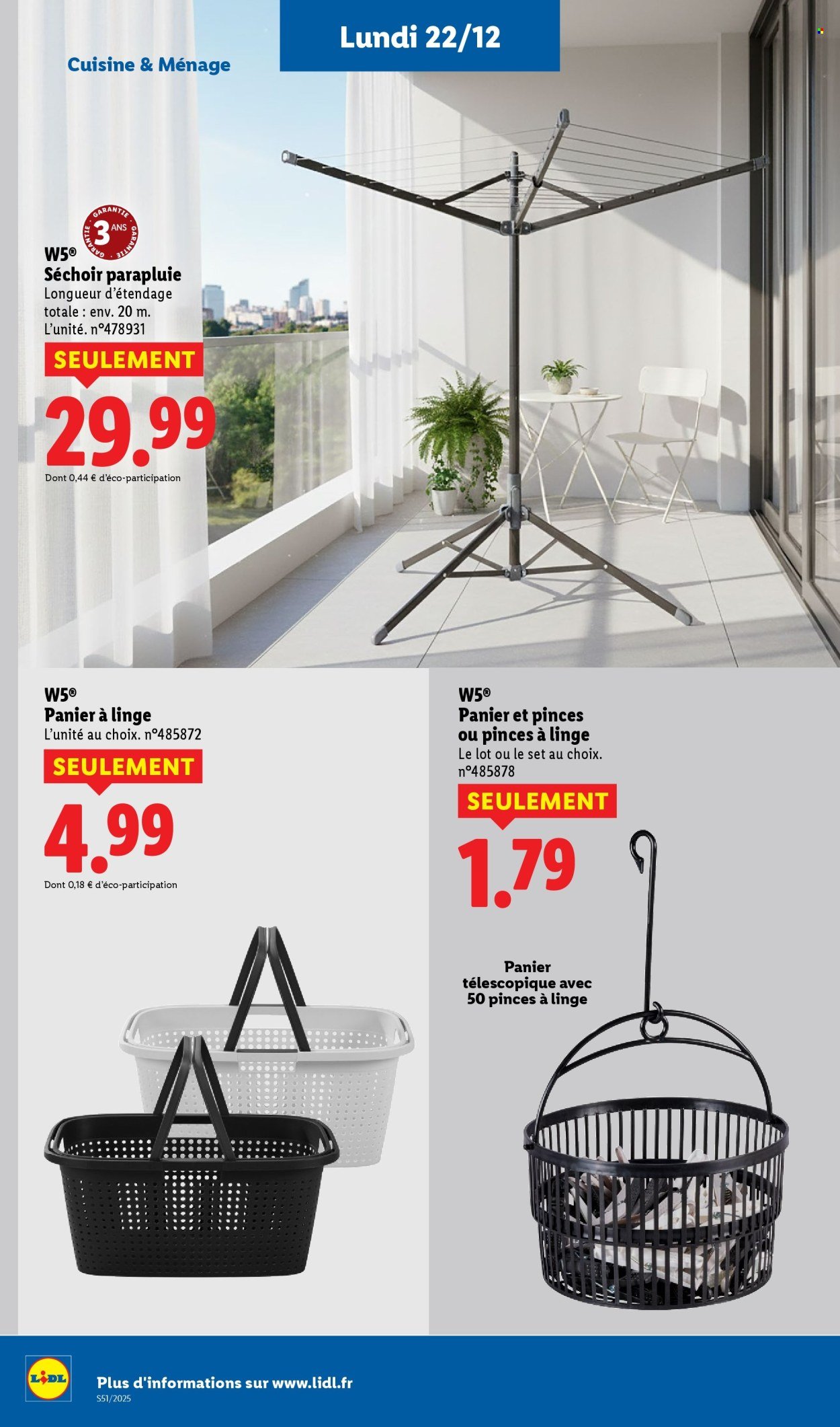 Catalogue LIDL - Les bonnes affaires de la semaine (2025-12-18 - 2025-12-22)