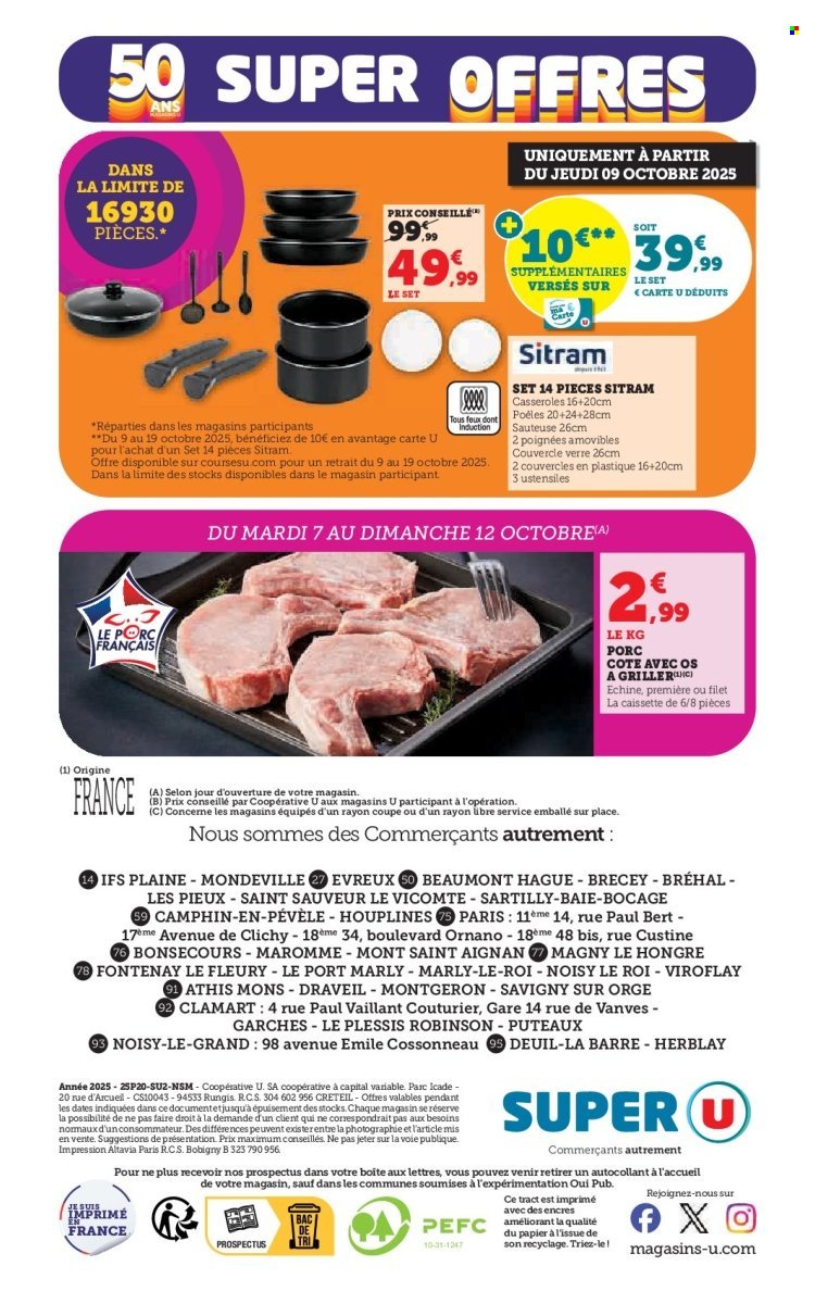 Catalogue SUPER U - Les prix bas de la semaine (2025-10-07 - 2025-10-19)