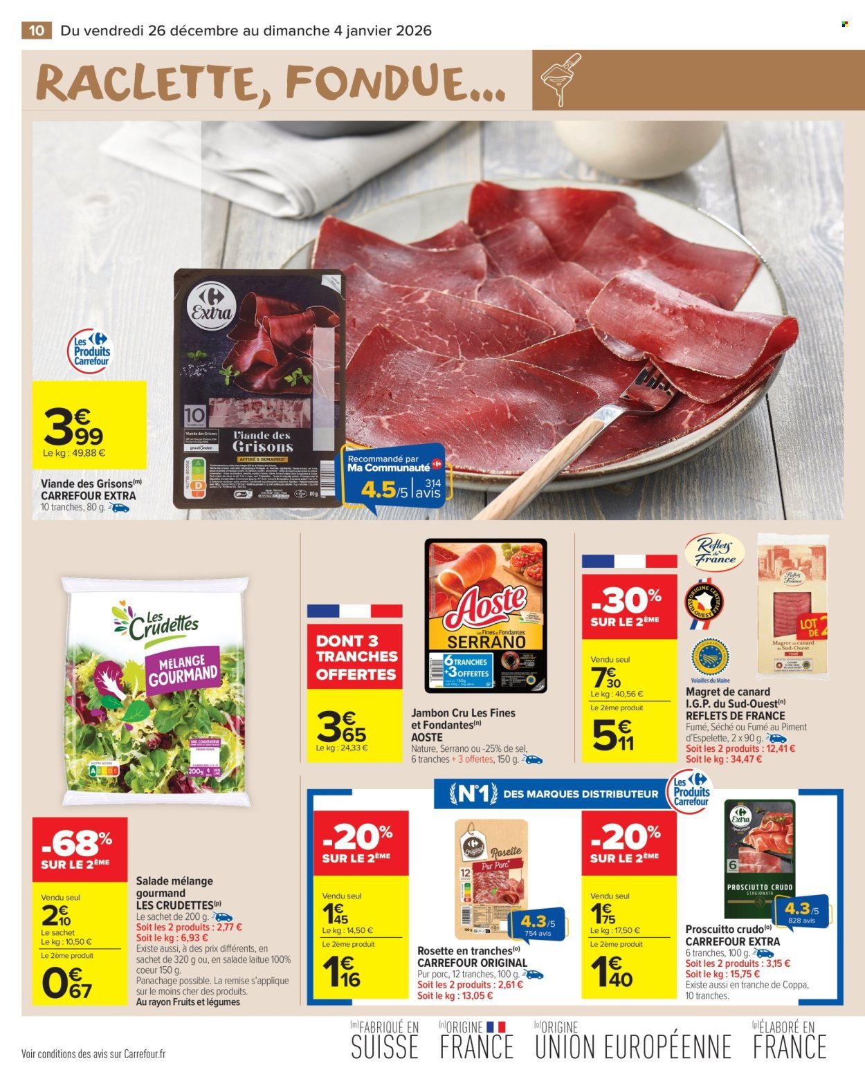 Catalogue CARREFOUR MARKET - SPÉCIAL RACLETTE