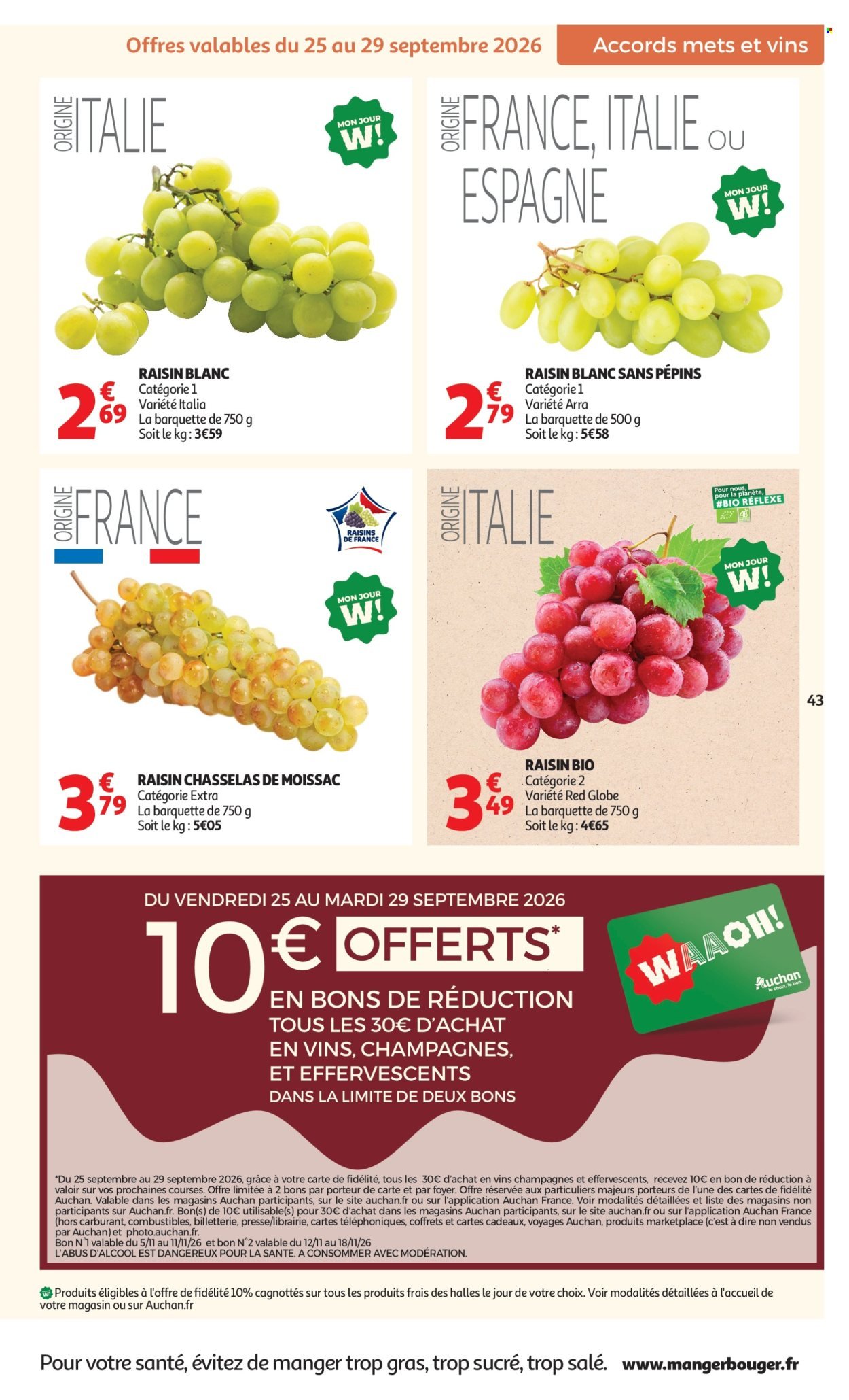 Catalogue AUCHAN - Foire aux vins