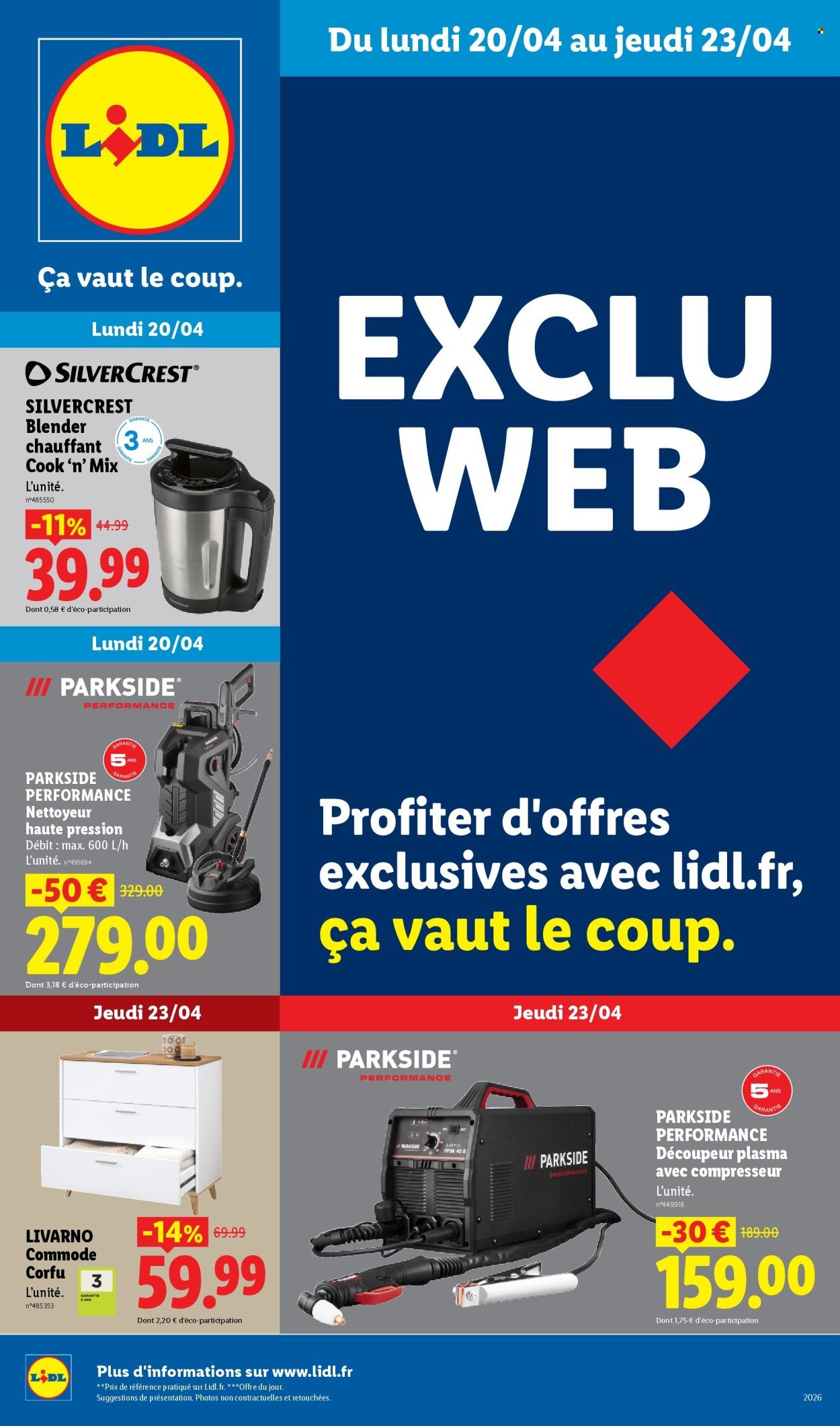 Catalogue LIDL - Les Exclus Web de la semaine