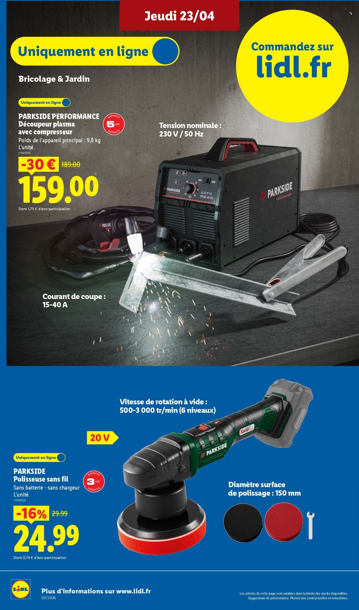 Catalogue LIDL - Les Exclus Web de la semaine (2026-04-20 - 2026-04-23)