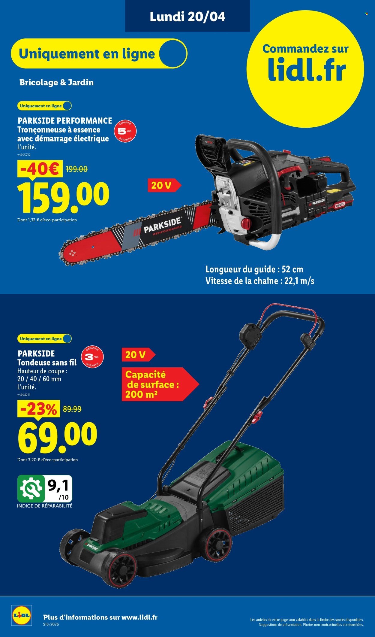 Catalogue LIDL - Les Exclus Web de la semaine (2026-04-20 - 2026-04-23)