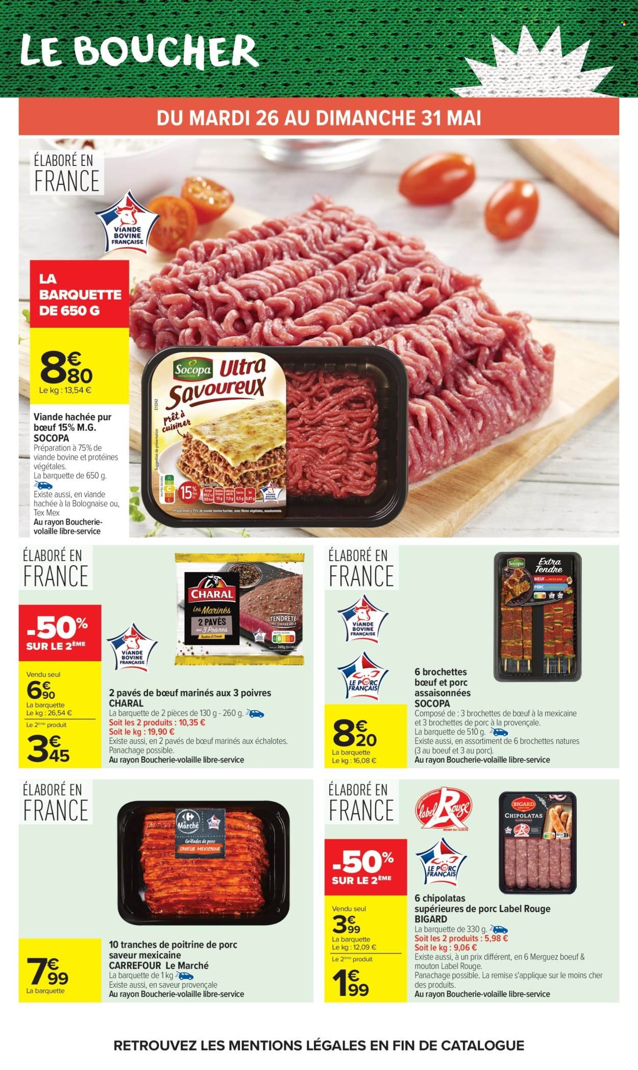 Catalogue CARREFOUR MARKET - LE MOIS -50% SUR LE 2ÈME (2026-05-26 - 2026-06-07)