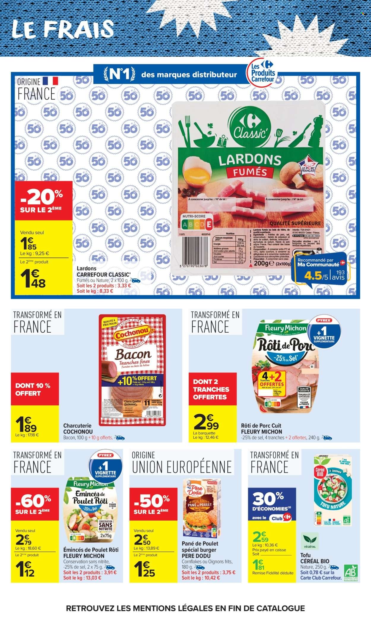 Catalogue CARREFOUR MARKET - LE MOIS -50% SUR LE 2ÈME (2026-05-26 - 2026-06-07)