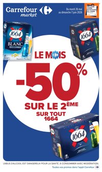 Catalogue CARREFOUR MARKET - LE MOIS -50% SUR LE 2ÈME
