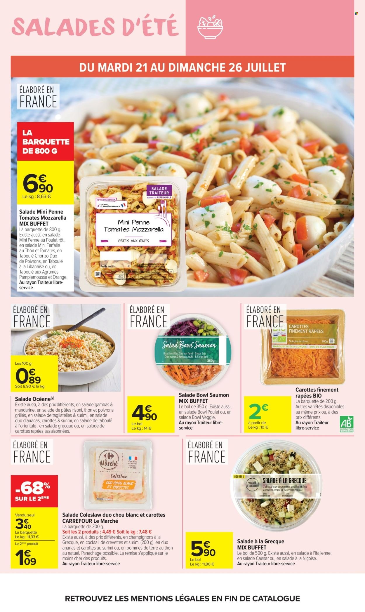Catalogue CARREFOUR MARKET - SALADES D'ÉTÉ