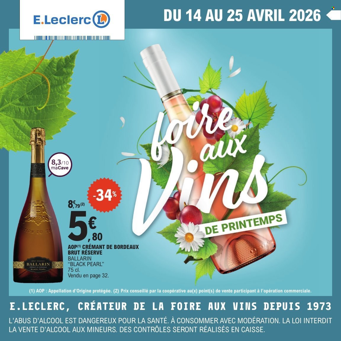 Catalogue E.LECLERC - Vins printemps