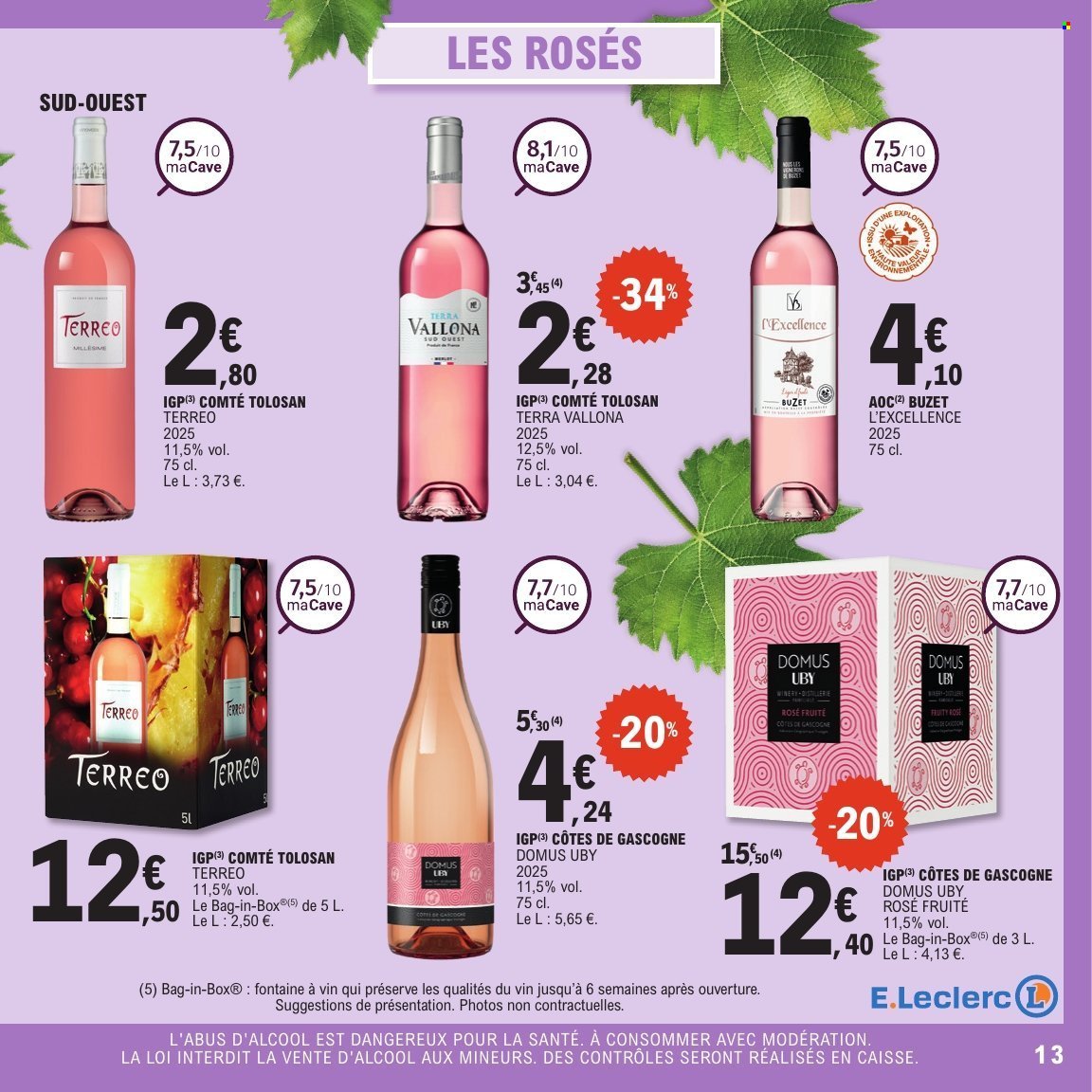 Catalogue E.LECLERC - Vins printemps (2026-04-14 - 2026-04-25)