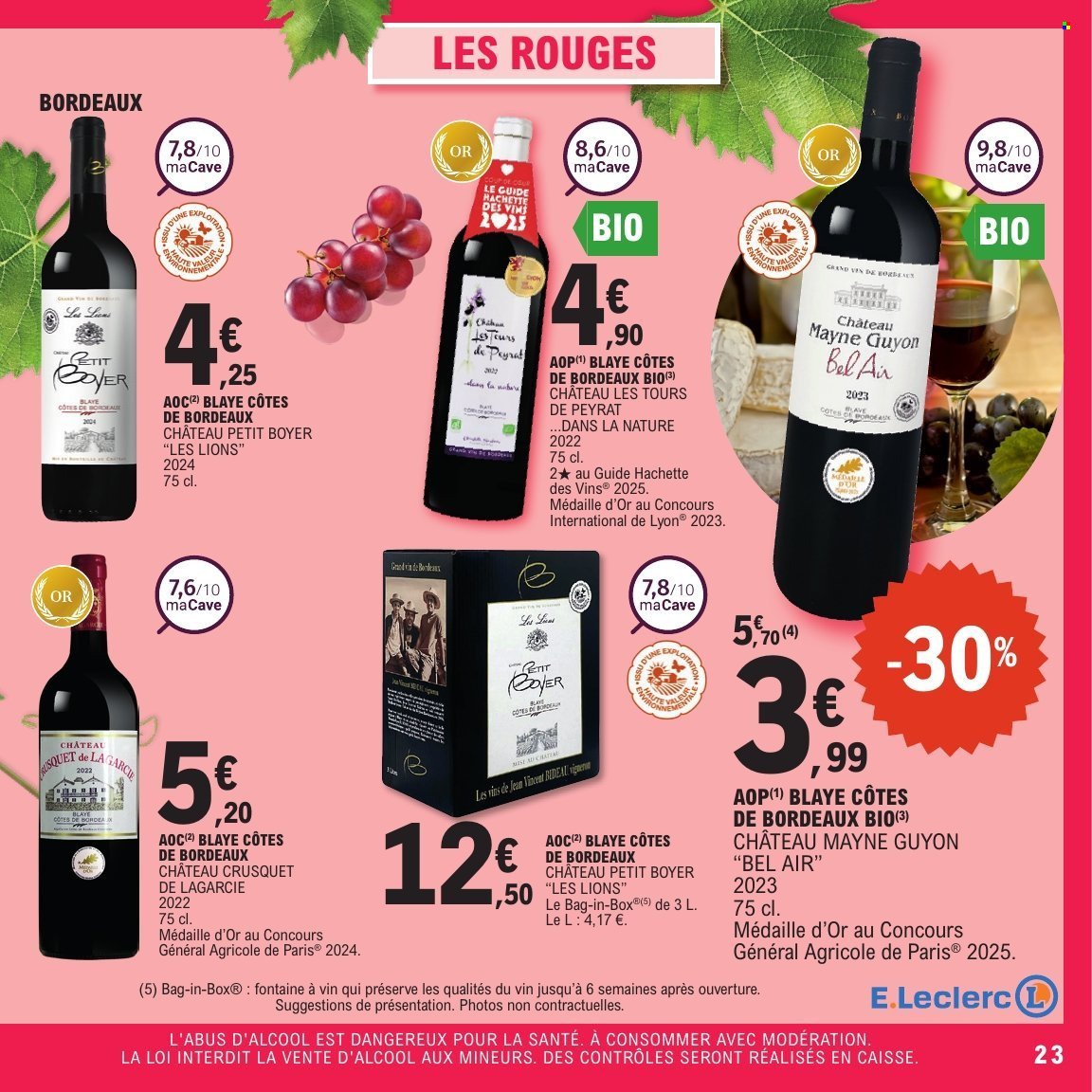 Catalogue E.LECLERC - Vins printemps (2026-04-14 - 2026-04-25)