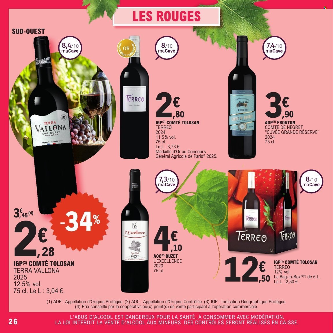Catalogue E.LECLERC - Vins printemps (2026-04-14 - 2026-04-25)