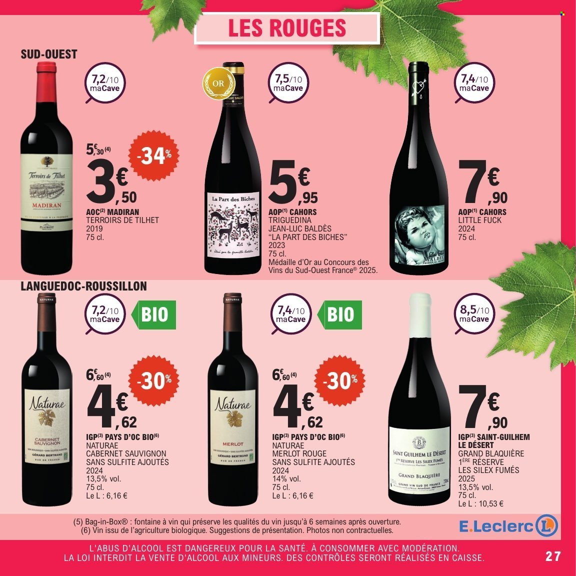 Catalogue E.LECLERC - Vins printemps (2026-04-14 - 2026-04-25)