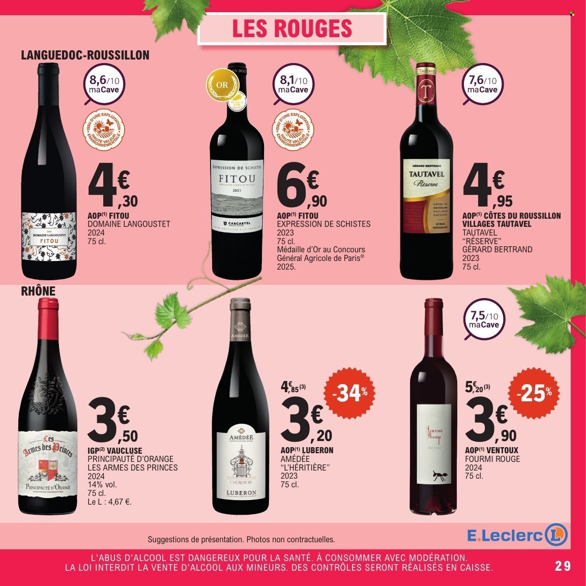 Catalogue E.LECLERC - Vins printemps (2026-04-14 - 2026-04-25)