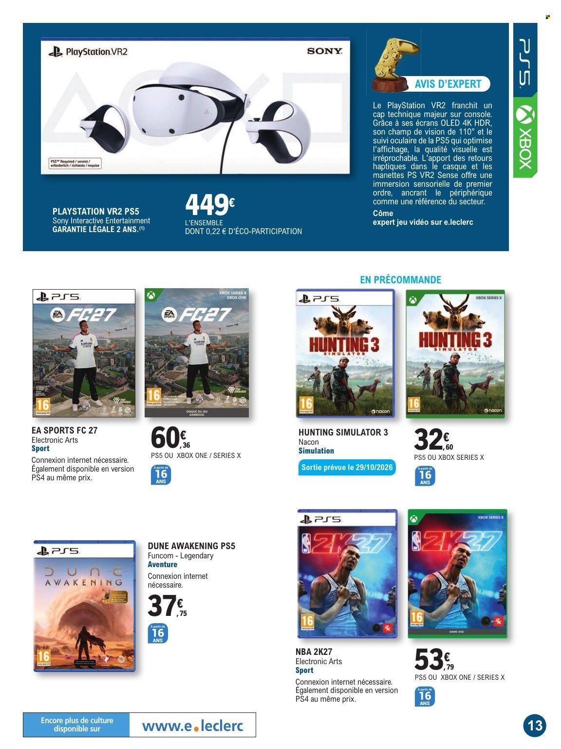 Catalogue E.LECLERC - GUIDE JEU VIDEO