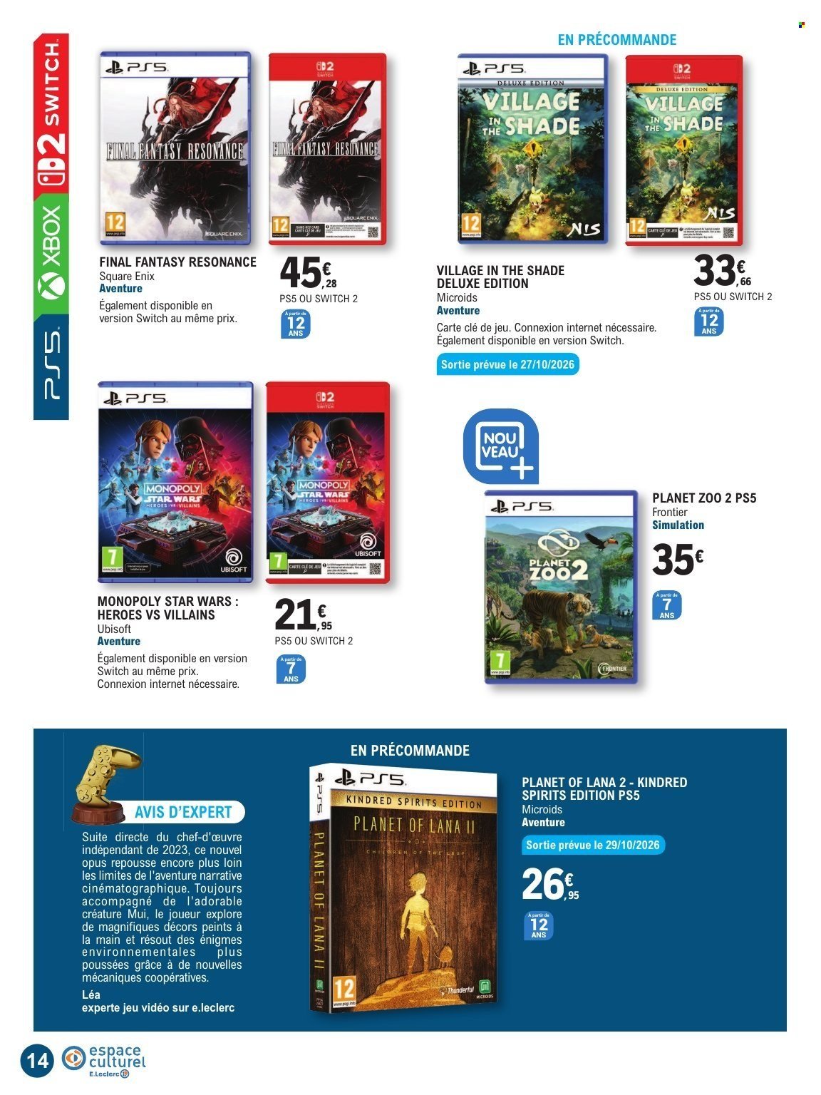 Catalogue E.LECLERC - GUIDE JEU VIDEO