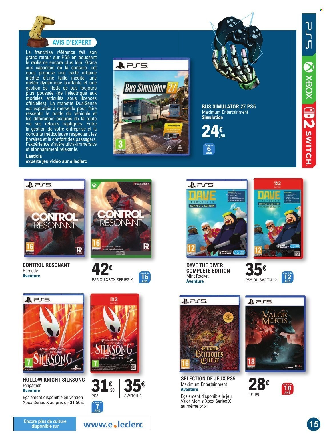 Catalogue E.LECLERC - GUIDE JEU VIDEO