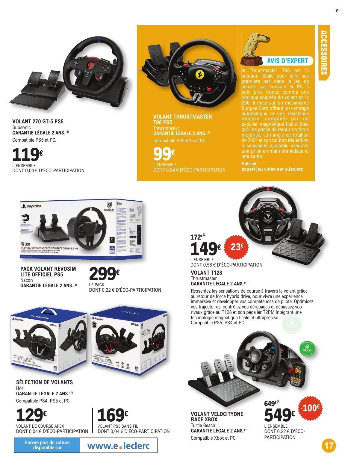 Catalogue E.LECLERC - GUIDE JEU VIDEO