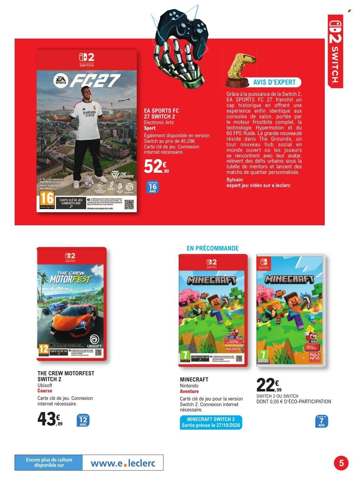 Catalogue E.LECLERC - GUIDE JEU VIDEO