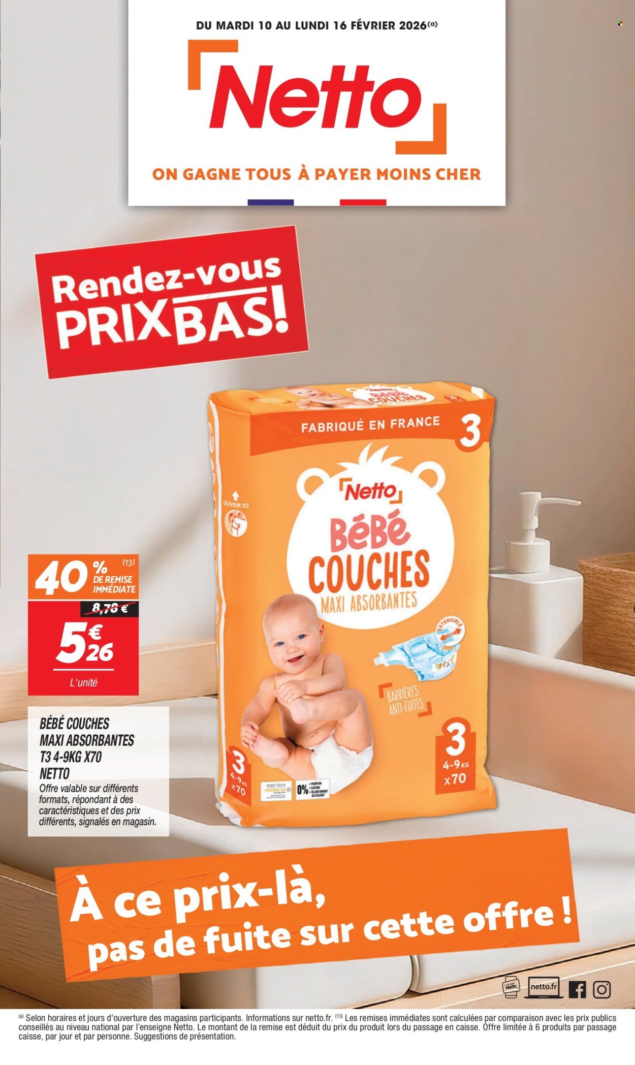Catalogue NETTO - RENDEZ-VOUS PRIX BAS (2026-02-10 - 2026-02-16)