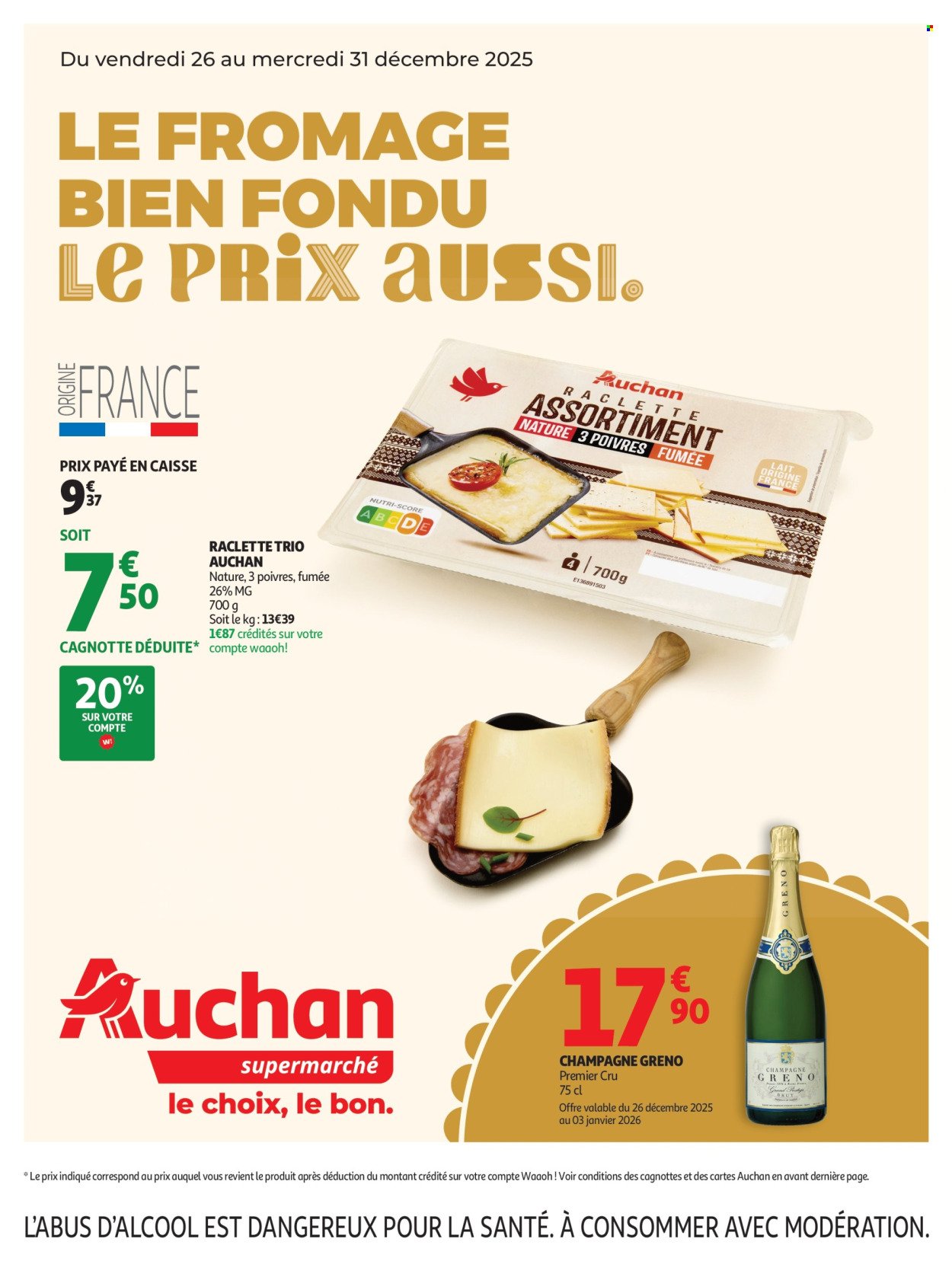 Catalogue AUCHAN - Du fromage au bon prix