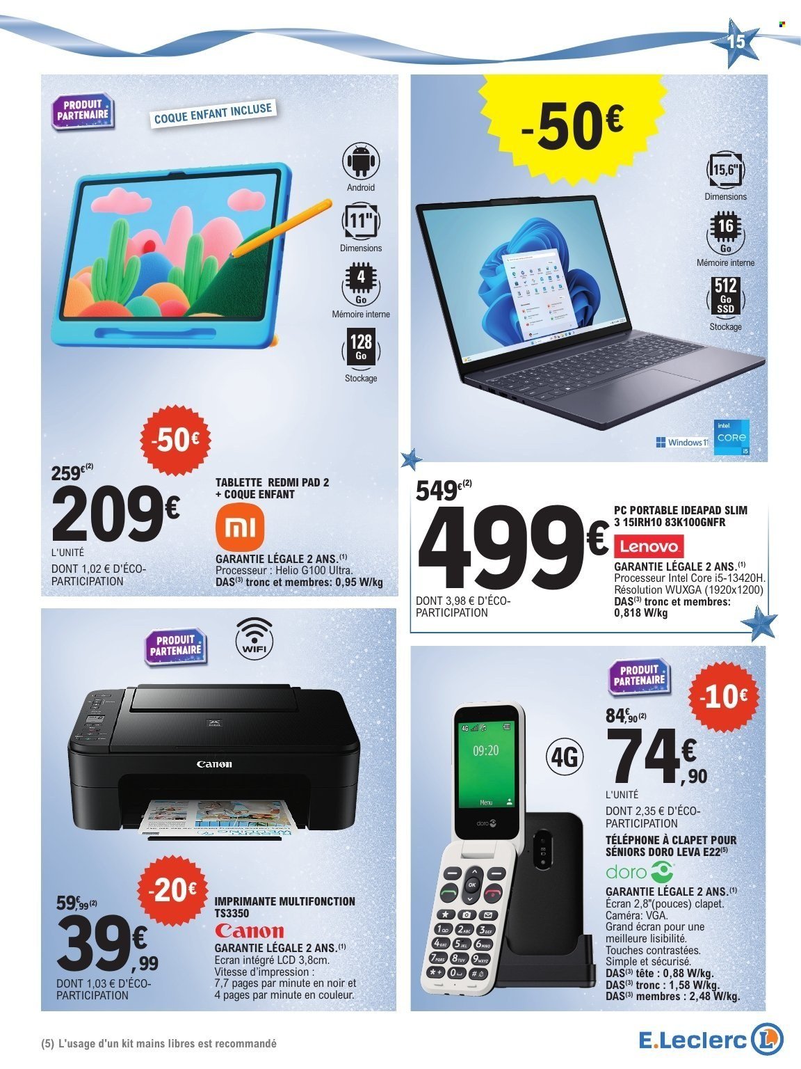 Catalogue E.LECLERC - CADEAUX - PREPARATION DE NOEL