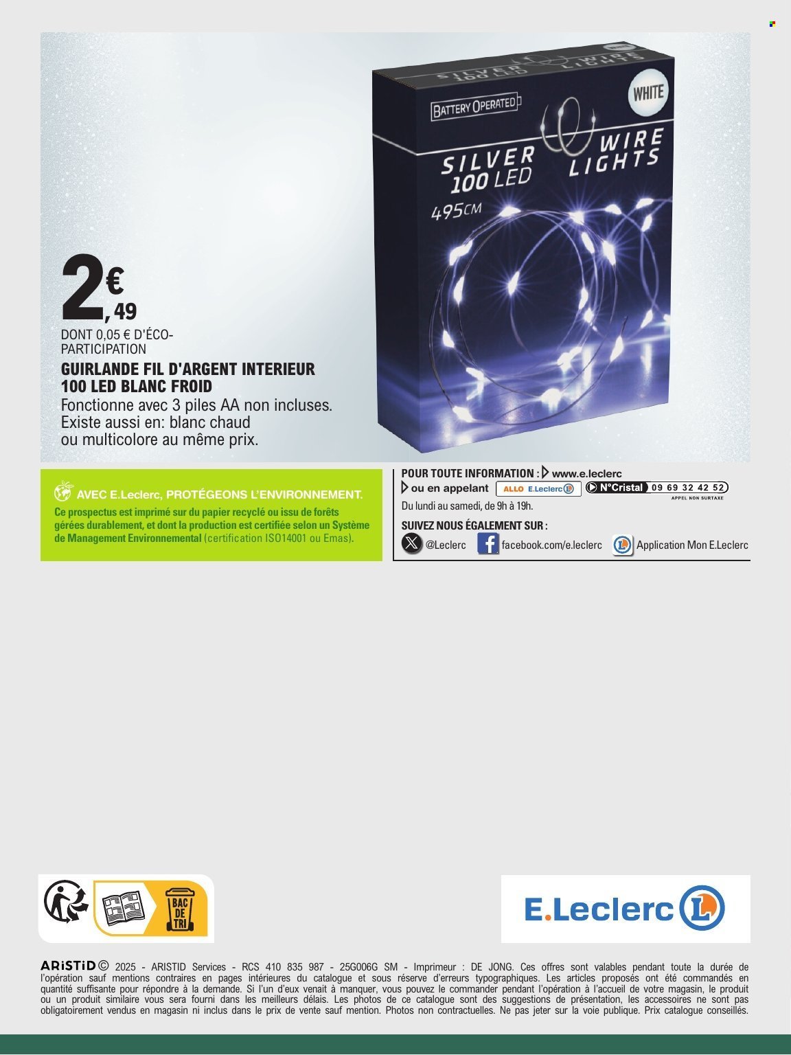 Catalogue E.LECLERC - CADEAUX - PREPARATION DE NOEL