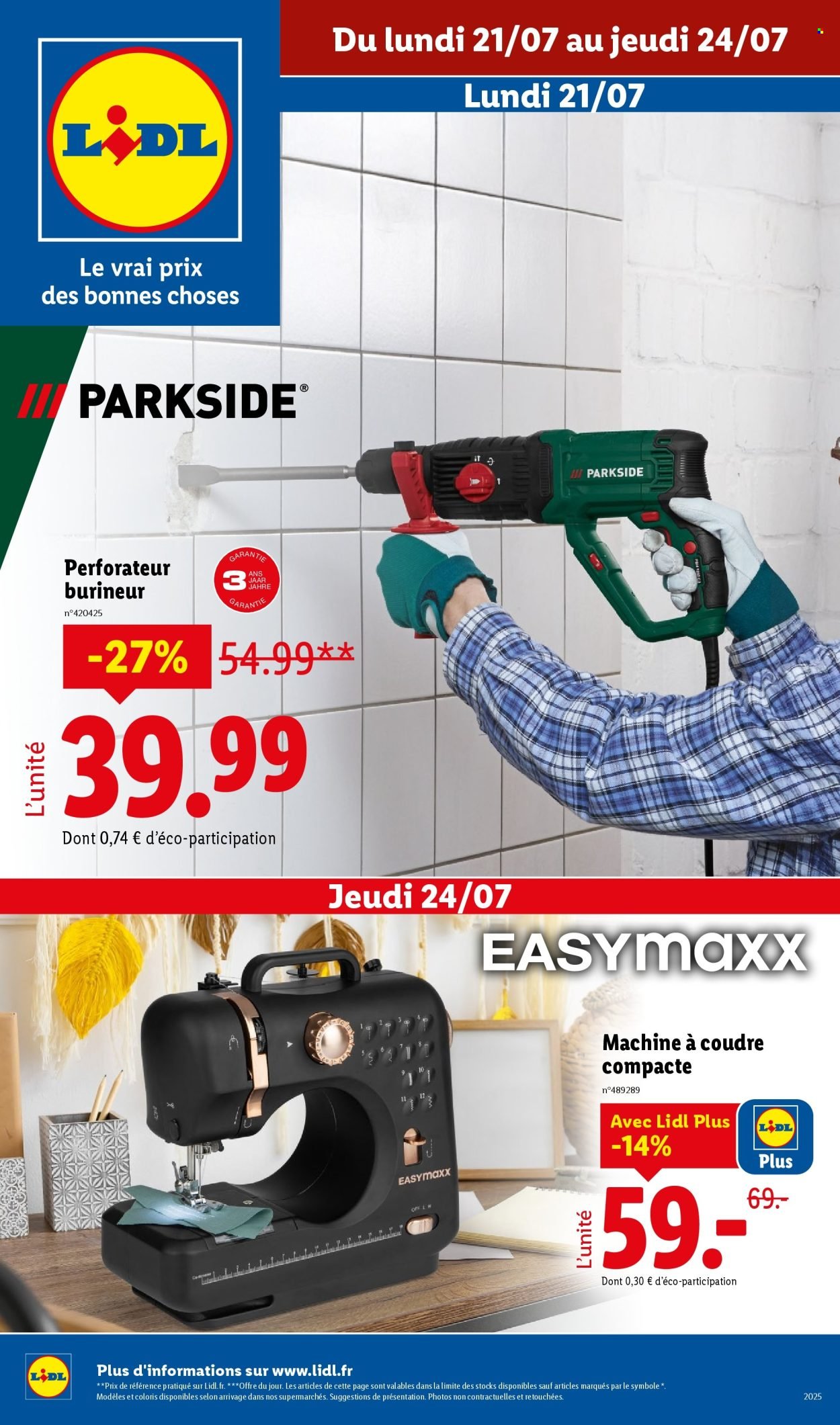 Catalogue LIDL - Les bonnes affaires de la semaine (2025-07-21 - 2025-07-24)