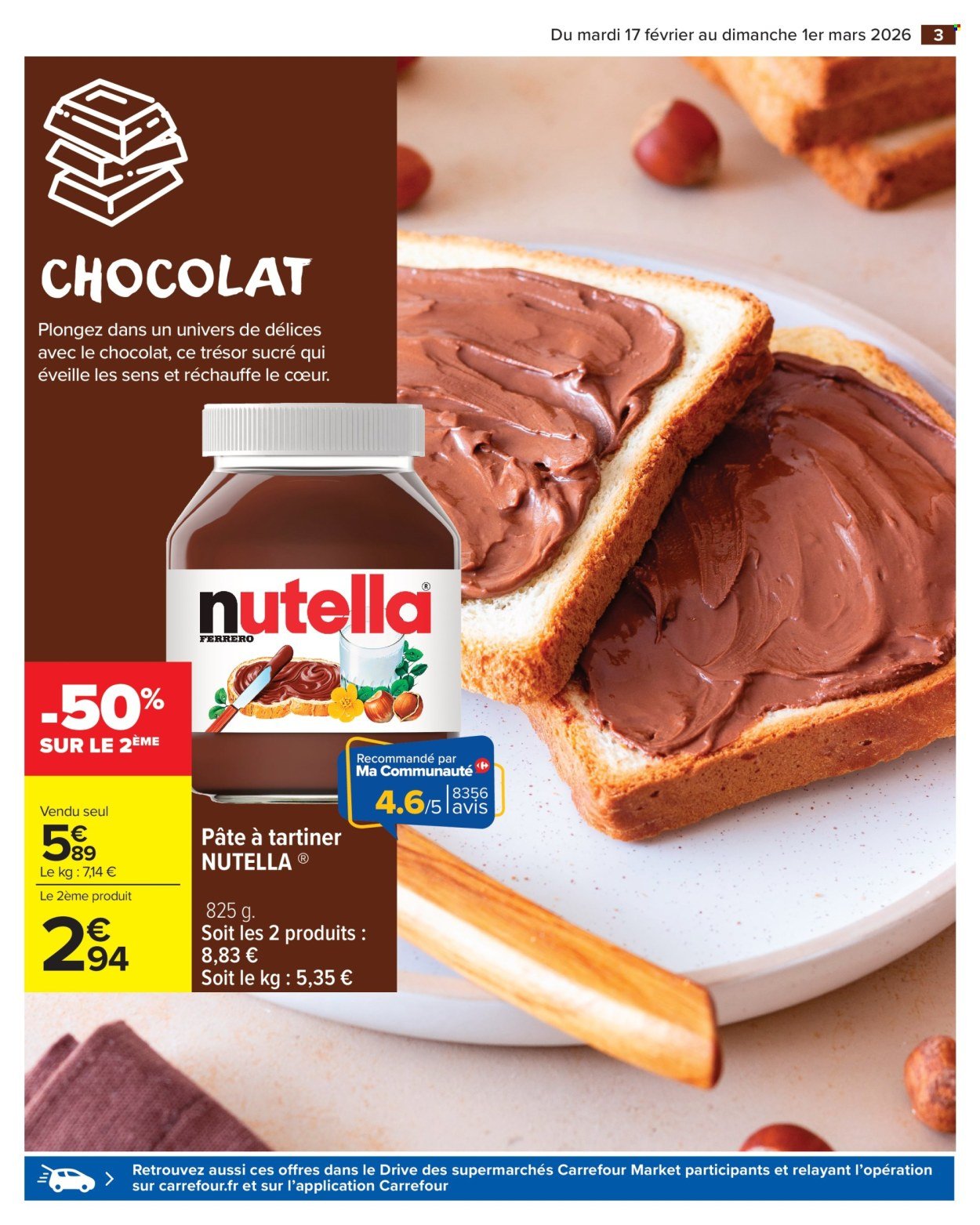 Catalogue CARREFOUR MARKET - CHOCOLAT (2026-02-17 - 2026-03-01)