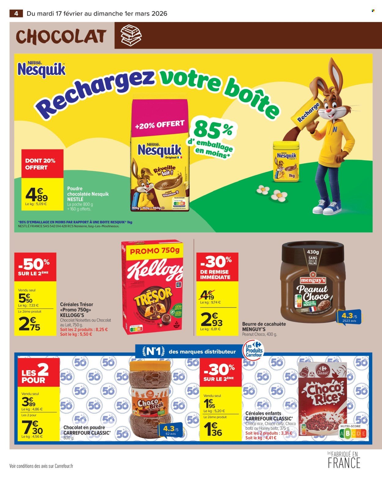 Catalogue CARREFOUR MARKET - CHOCOLAT (2026-02-17 - 2026-03-01)