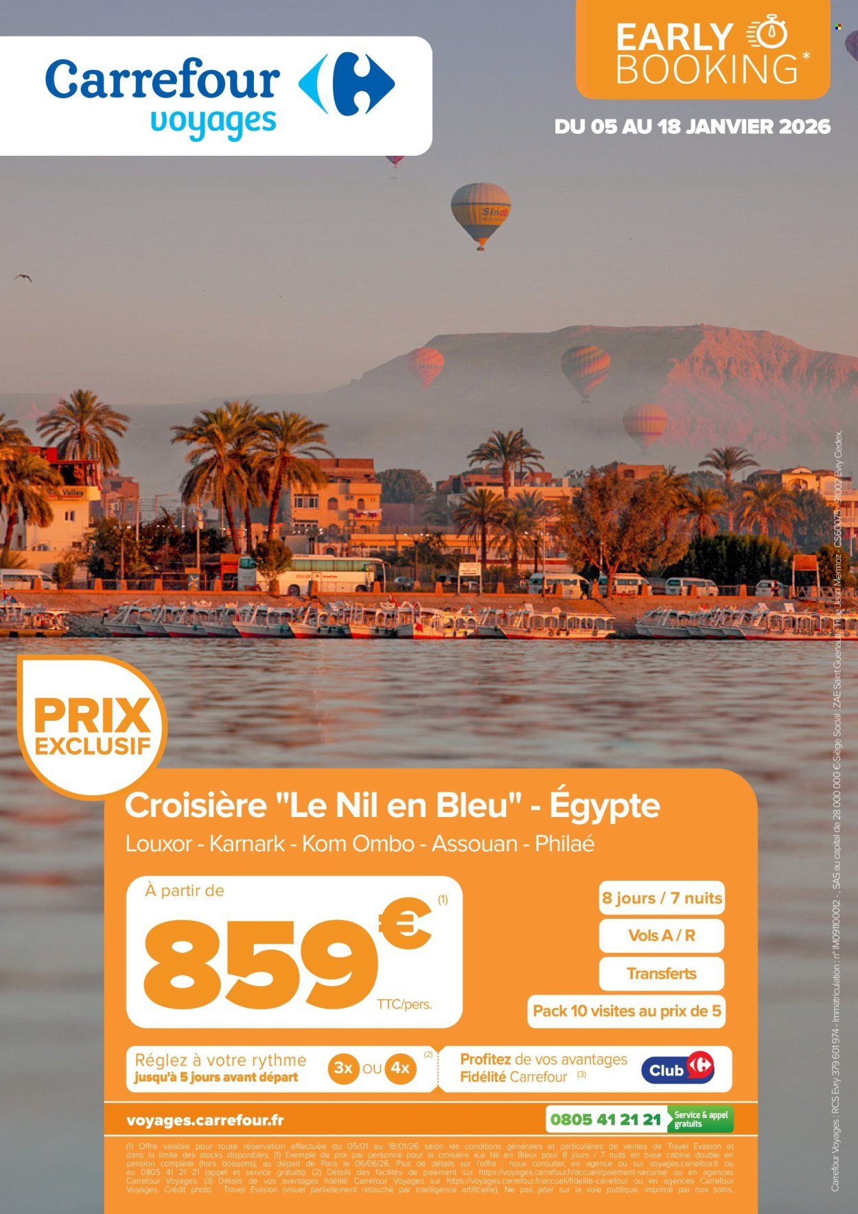 Catalogue CARREFOUR - RESERVEZ TÔT VOS VACANCES D’ETE (2026-01-05 - 2026-01-18)