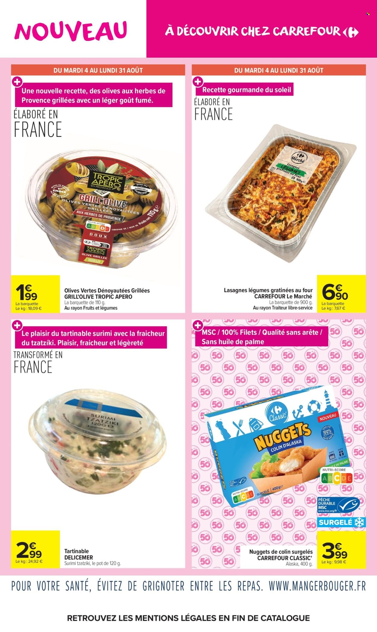 Catalogue CARREFOUR MARKET - LES NOUVEAUTÉS D'AOUT