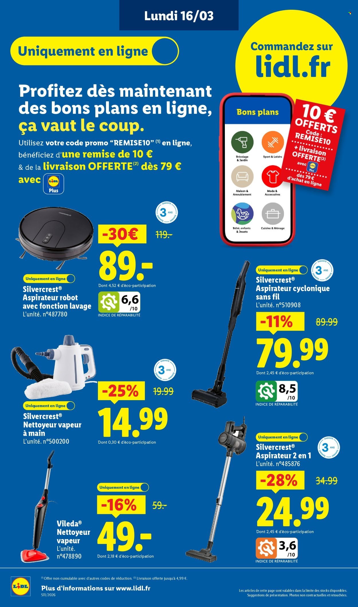 Catalogue LIDL - Les Exclus Web de la semaine