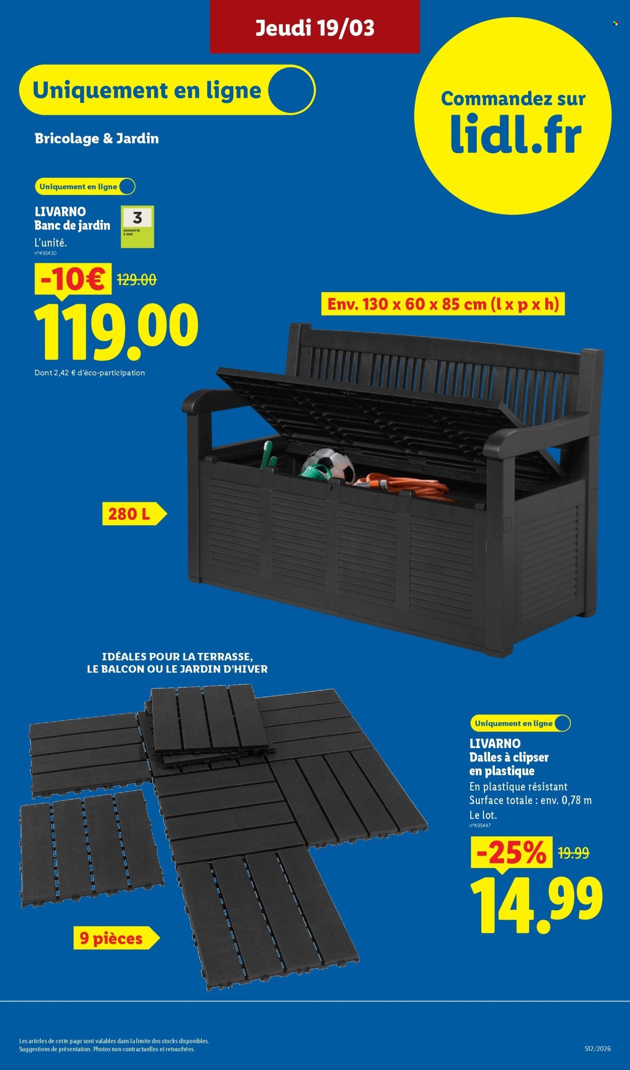 Catalogue LIDL - Les Exclus Web de la semaine (2026-03-16 - 2026-03-19)