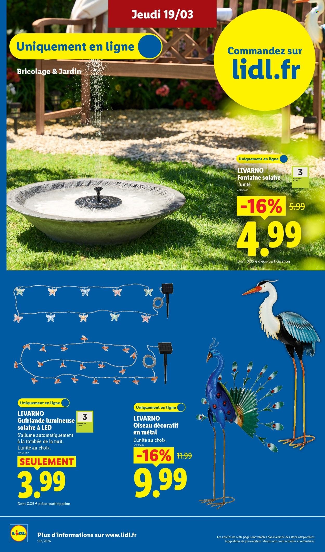 Catalogue LIDL - Les Exclus Web de la semaine (2026-03-16 - 2026-03-19)
