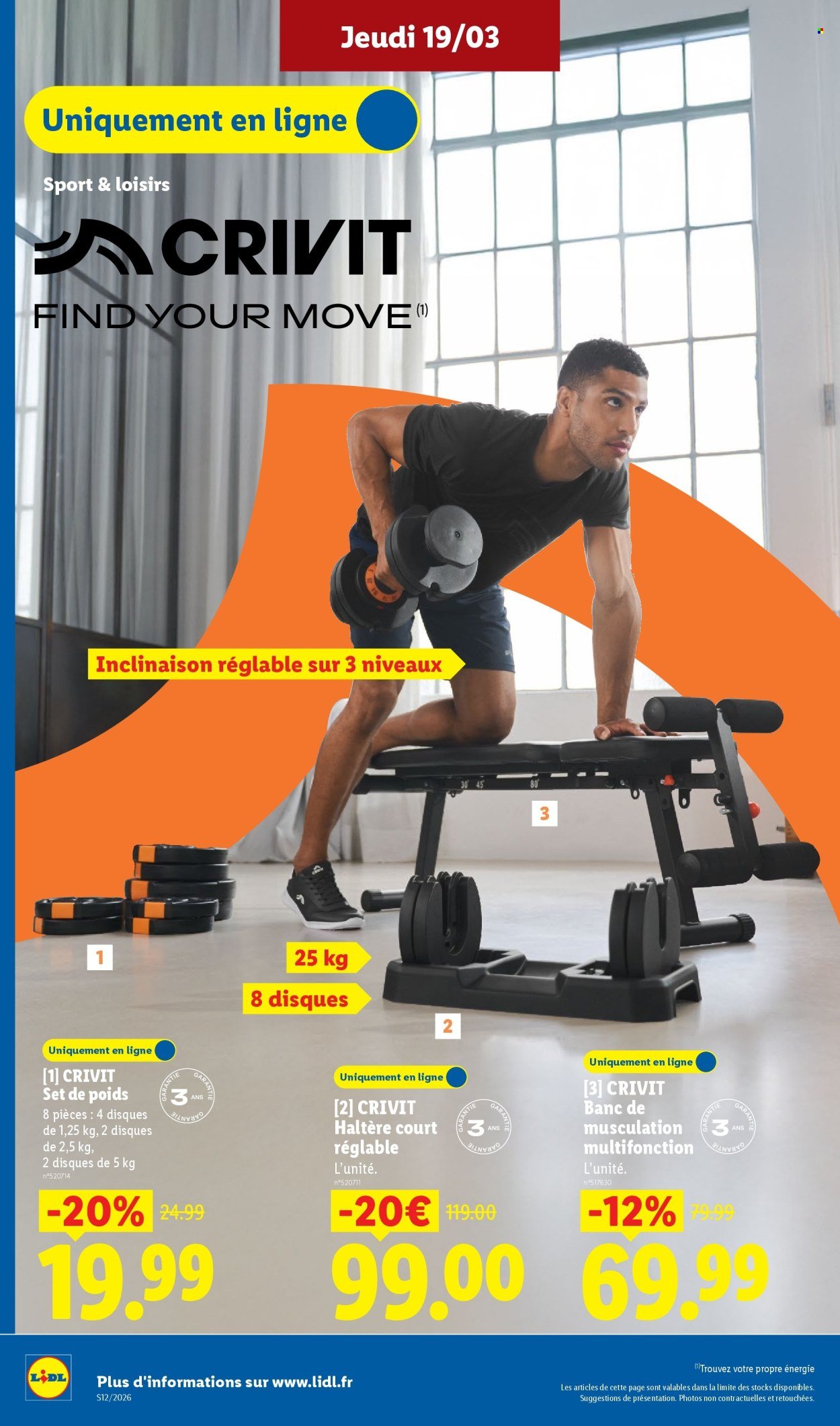 Catalogue LIDL - Les Exclus Web de la semaine (2026-03-16 - 2026-03-19)