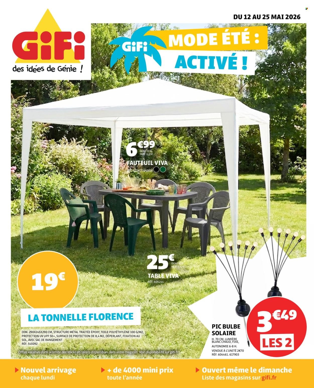 Catalogue GIFI - Mode été : activé ! (2026-05-12 - 2026-05-25)