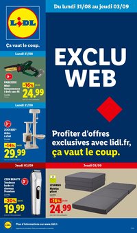 Catalogue LIDL - Les Exclus Web de la semaine