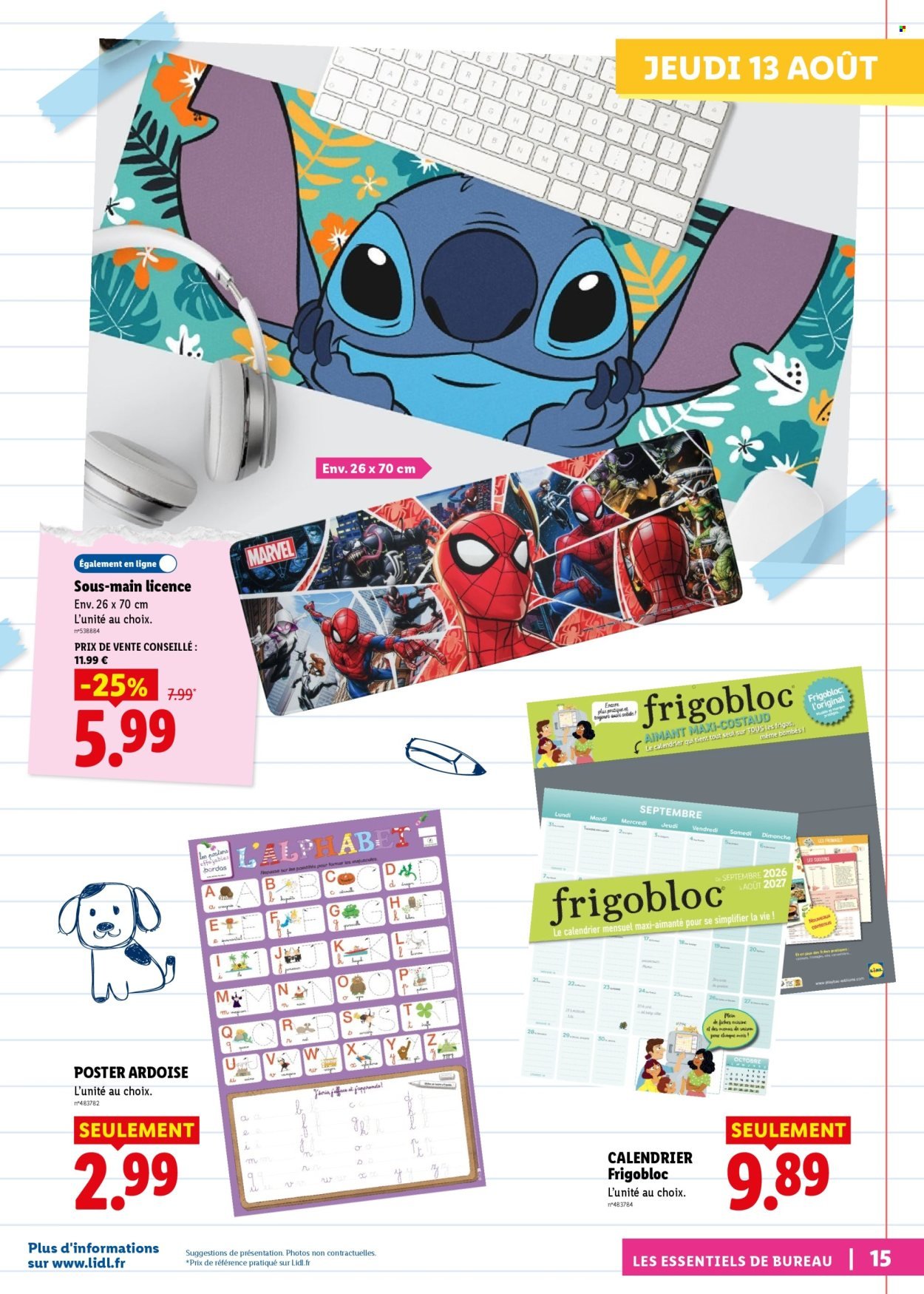 Catalogue LIDL - Préparez la rentrée