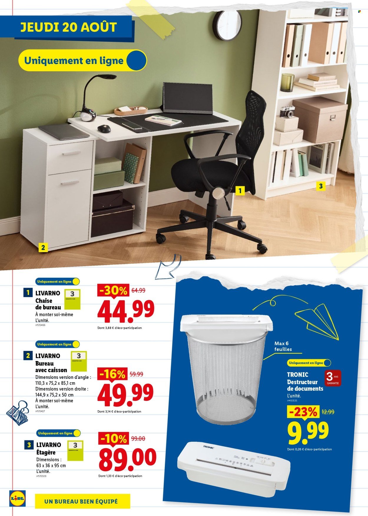 Catalogue LIDL - Préparez la rentrée