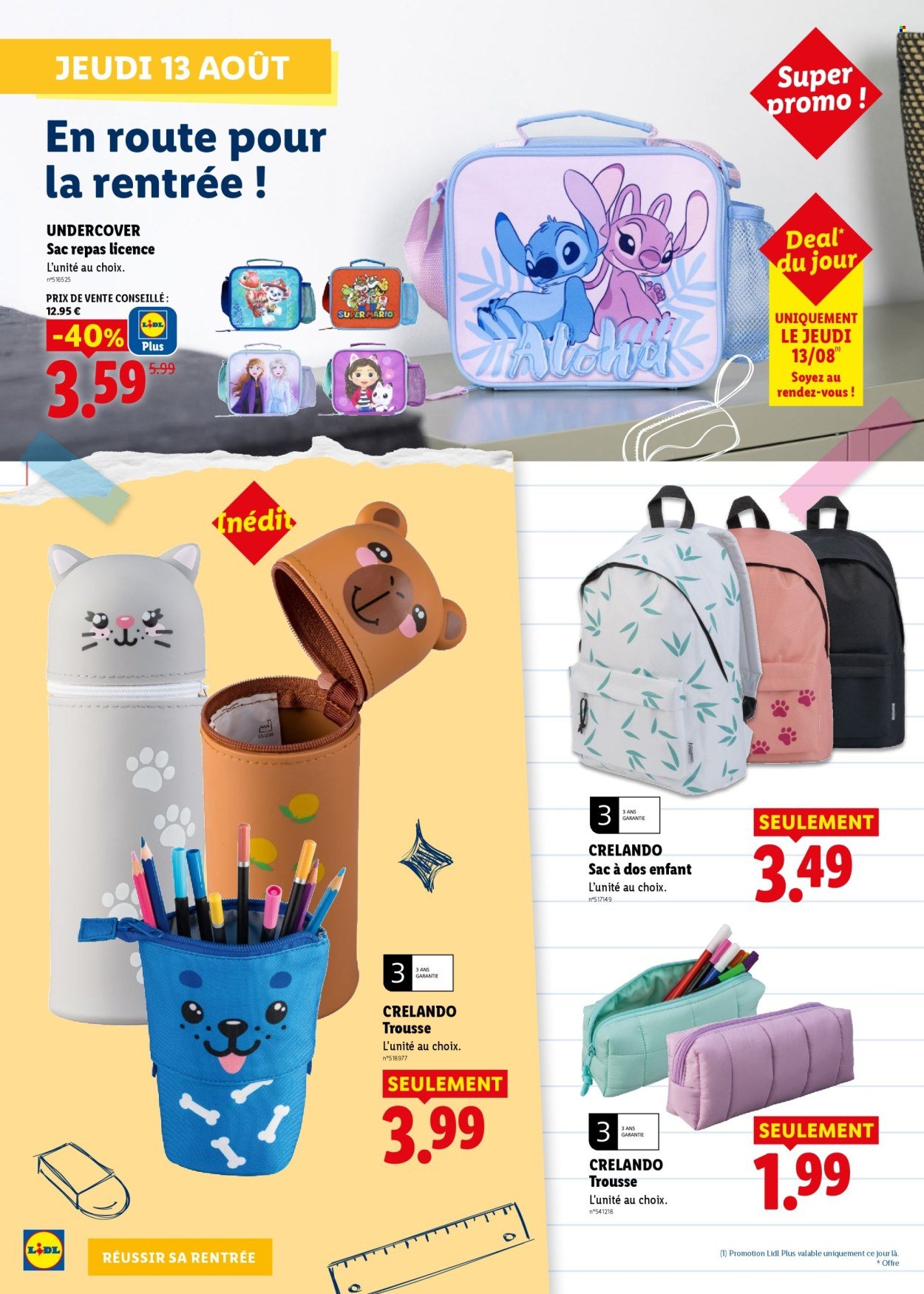 Catalogue LIDL - Préparez la rentrée