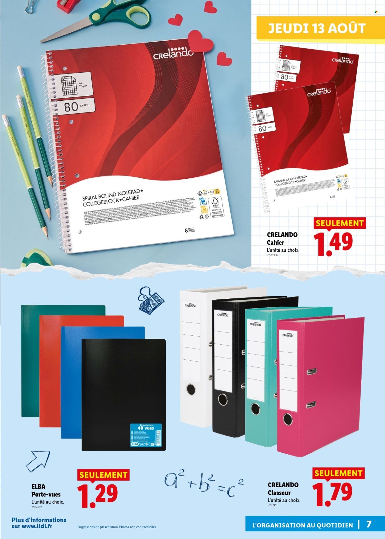 Catalogue LIDL - Préparez la rentrée