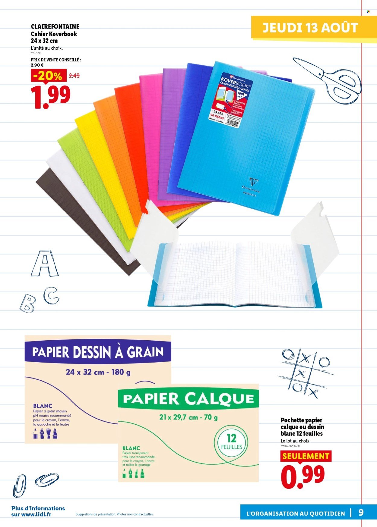 Catalogue LIDL - Préparez la rentrée